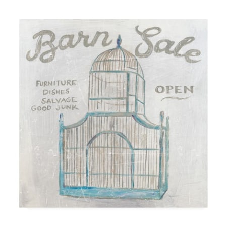 Sue Schlabach 'White Barn Flea Market V' Canvas Art,14x14